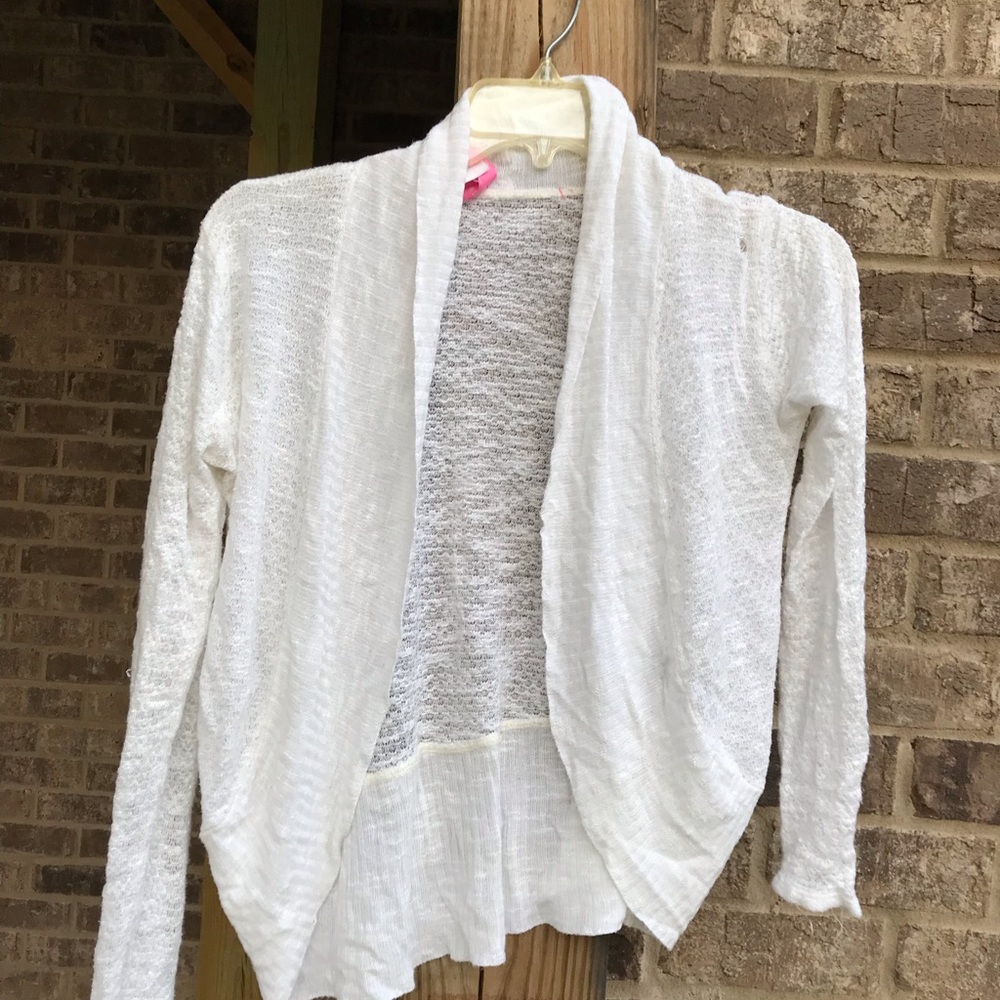 White Cardigan Sweater